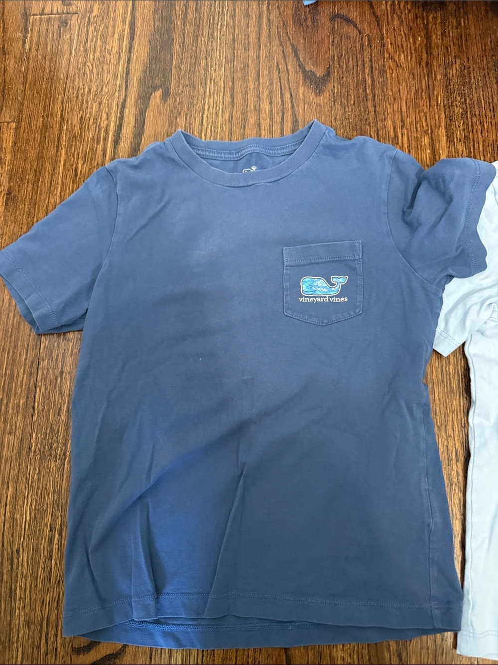 Vineyard Vines Boys Navy, blue and baby light blue Short-Sleeve Whale Pocket Tee